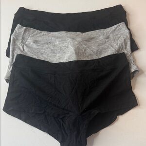 Free People Essential Boyshorts Panties 3 Pairs. Medium / 6